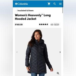 Women’s Columbia Heavenly long hooded jacket